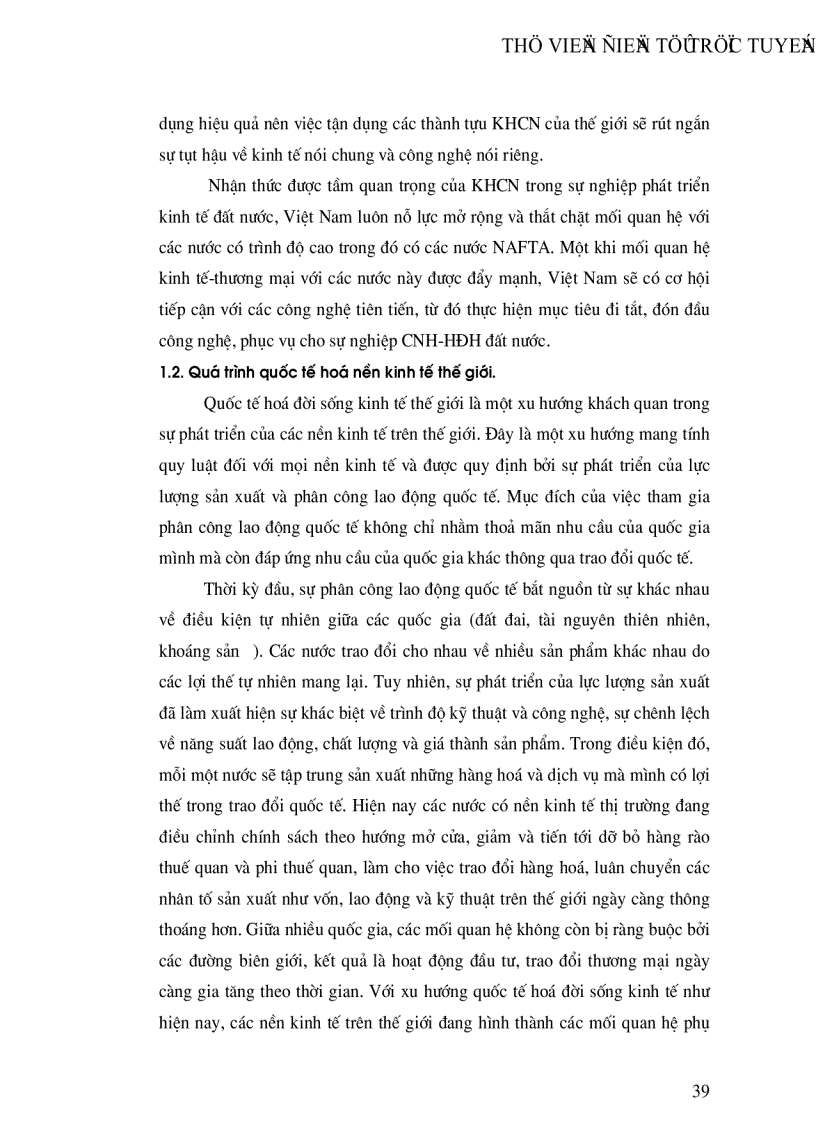 image for page Khu vực mậu dịch tự do Bắc Mỹ NAFTA và mối quan hệ kinh tế thương mại Việt Nam NAFTA những năm gần đây