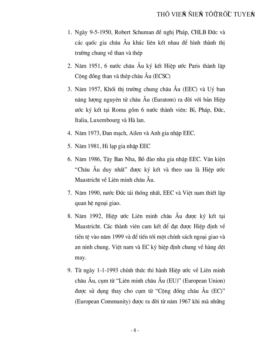 image for page Thị trường EU và khả năng xuất khẩu hàng nông sản của Việt nam sang thị trường này