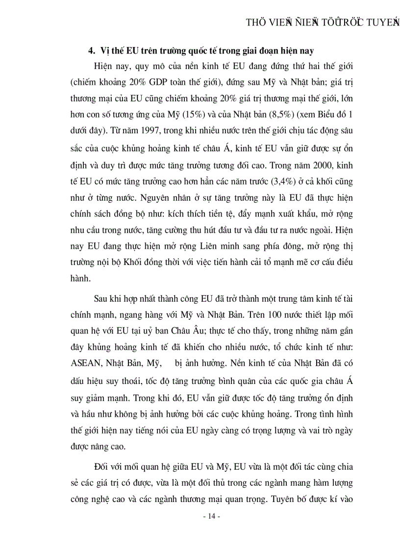 image for page Thị trường EU và khả năng xuất khẩu hàng nông sản của Việt nam sang thị trường này