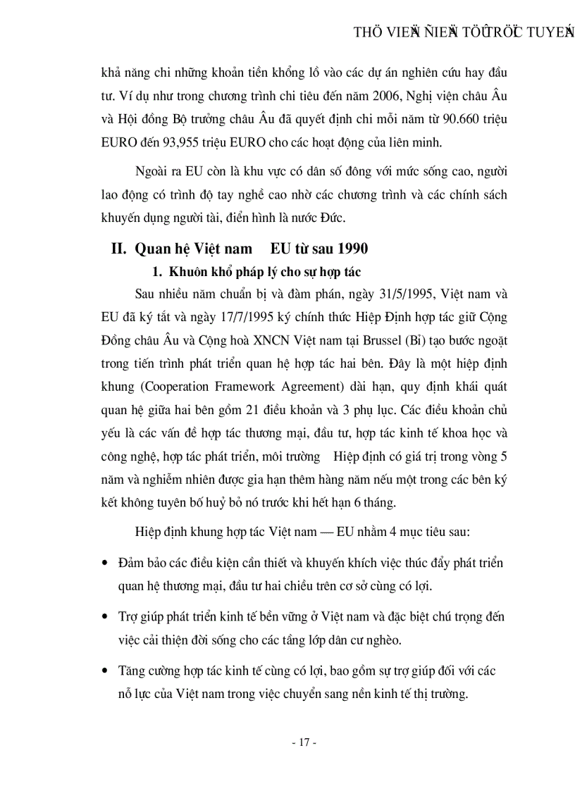 image for page Thị trường EU và khả năng xuất khẩu hàng nông sản của Việt nam sang thị trường này