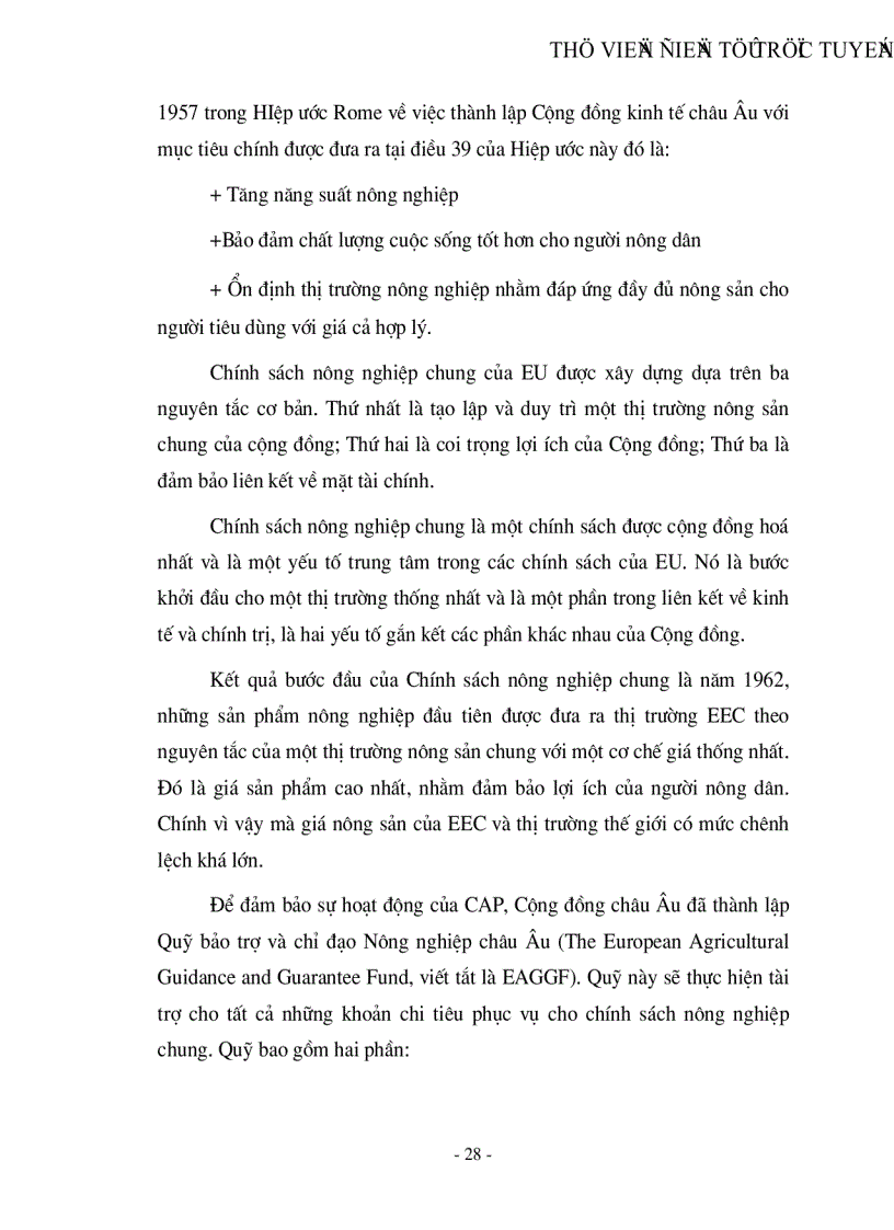 image for page Thị trường EU và khả năng xuất khẩu hàng nông sản của Việt nam sang thị trường này