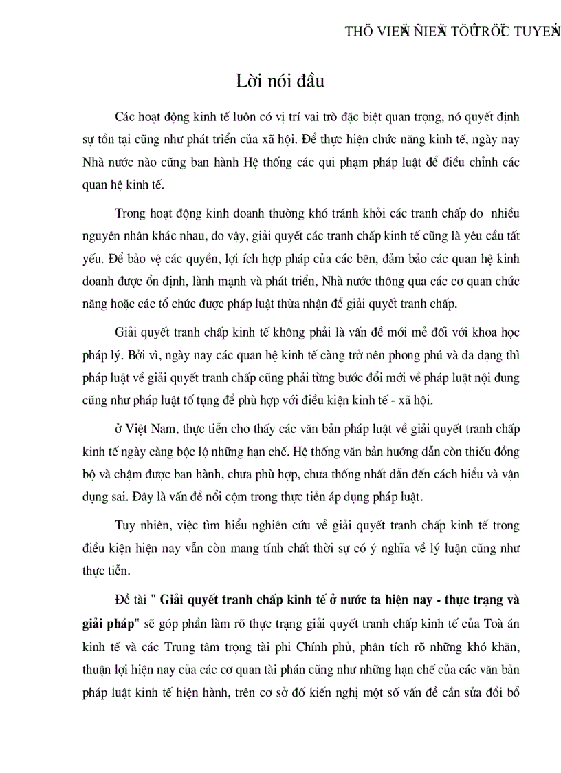 image for page Giải quyết tranh chấp kinh tế ở nước ta hiện nay thực trạng và giải pháp