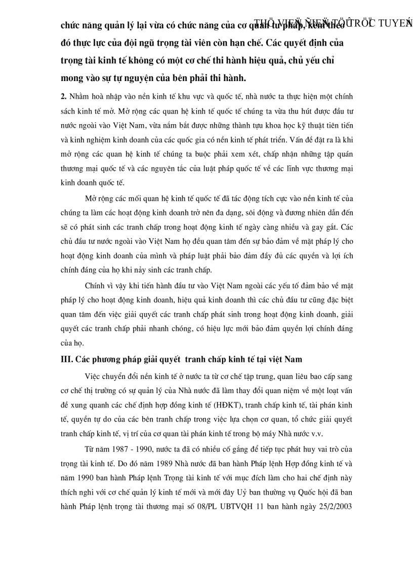 image for page Giải quyết tranh chấp kinh tế ở nước ta hiện nay thực trạng và giải pháp