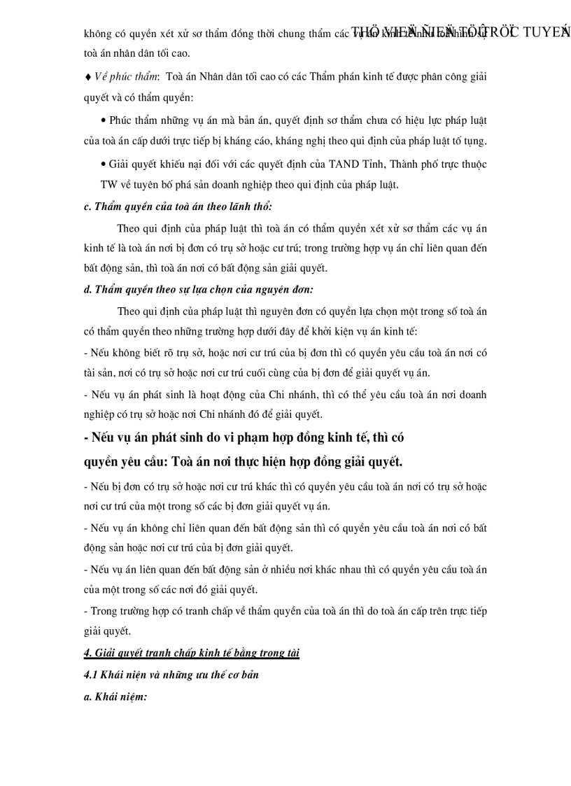 image for page Giải quyết tranh chấp kinh tế ở nước ta hiện nay thực trạng và giải pháp