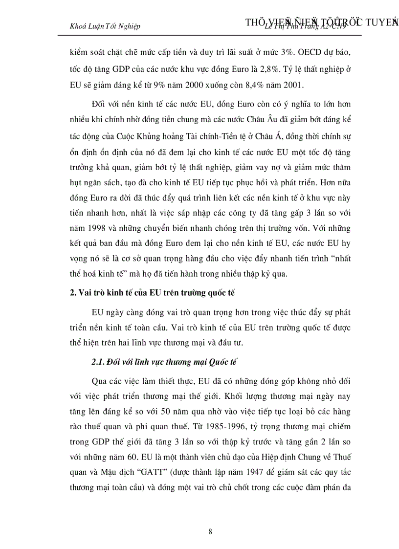 image for page Đẩy mạnh Hoạt đông xuất khẩu hàng hoá của Việt nam vào thị trường EU giai đoạn 2001 2010 Thực trạng và giải pháp