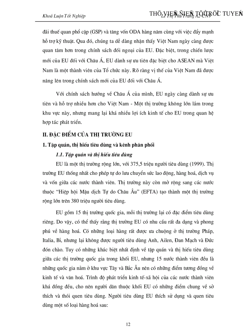 image for page Đẩy mạnh Hoạt đông xuất khẩu hàng hoá của Việt nam vào thị trường EU giai đoạn 2001 2010 Thực trạng và giải pháp