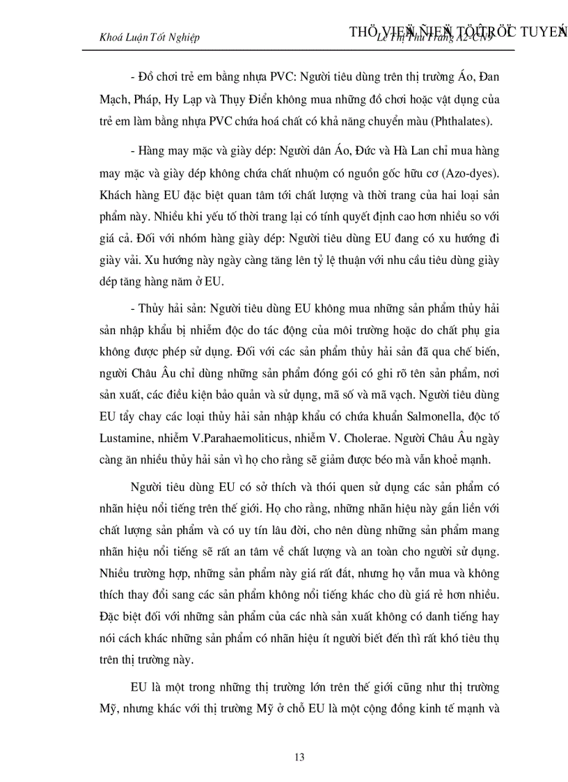 image for page Đẩy mạnh Hoạt đông xuất khẩu hàng hoá của Việt nam vào thị trường EU giai đoạn 2001 2010 Thực trạng và giải pháp