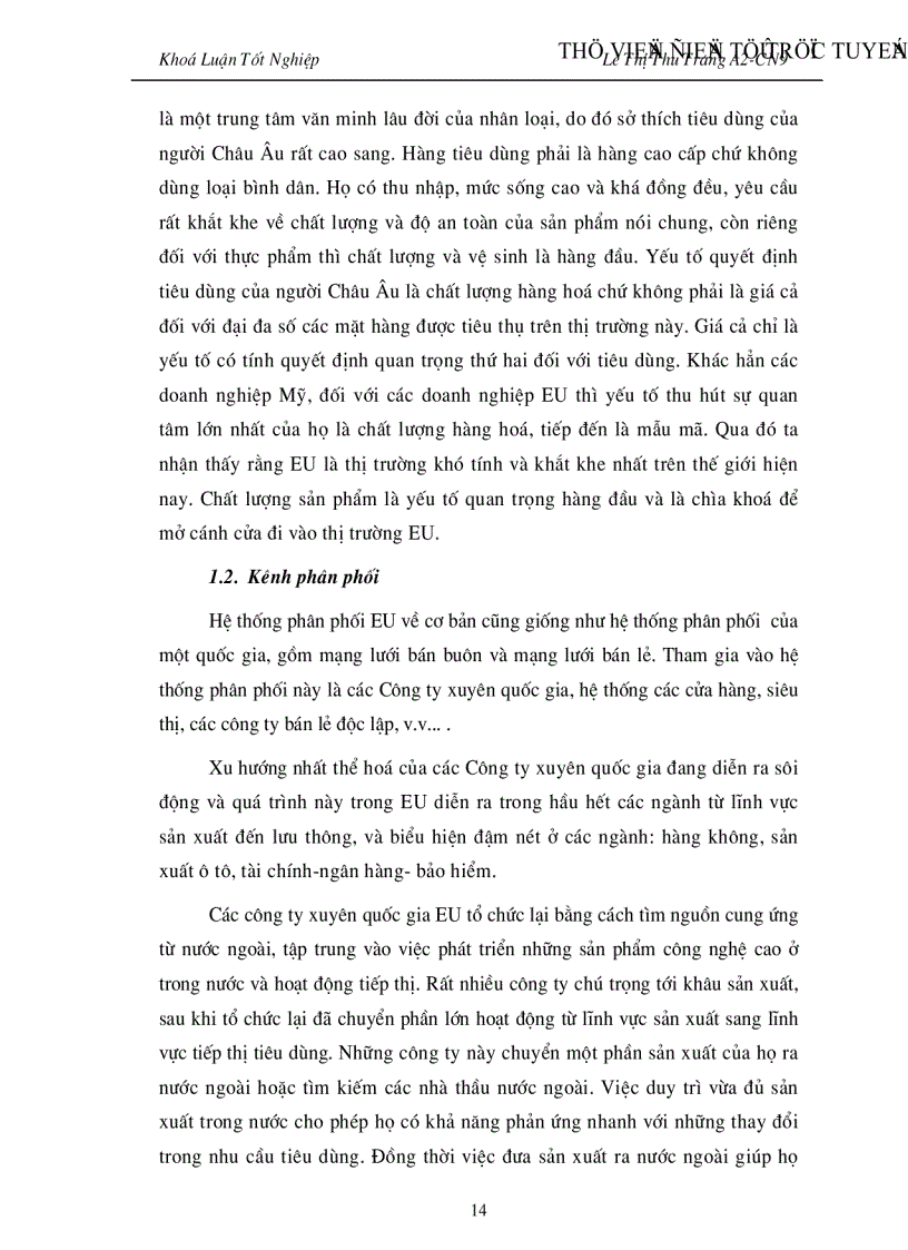 image for page Đẩy mạnh Hoạt đông xuất khẩu hàng hoá của Việt nam vào thị trường EU giai đoạn 2001 2010 Thực trạng và giải pháp
