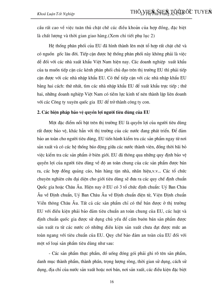 image for page Đẩy mạnh Hoạt đông xuất khẩu hàng hoá của Việt nam vào thị trường EU giai đoạn 2001 2010 Thực trạng và giải pháp