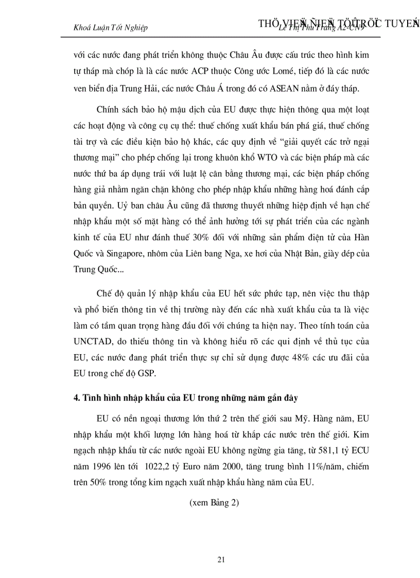 image for page Đẩy mạnh Hoạt đông xuất khẩu hàng hoá của Việt nam vào thị trường EU giai đoạn 2001 2010 Thực trạng và giải pháp