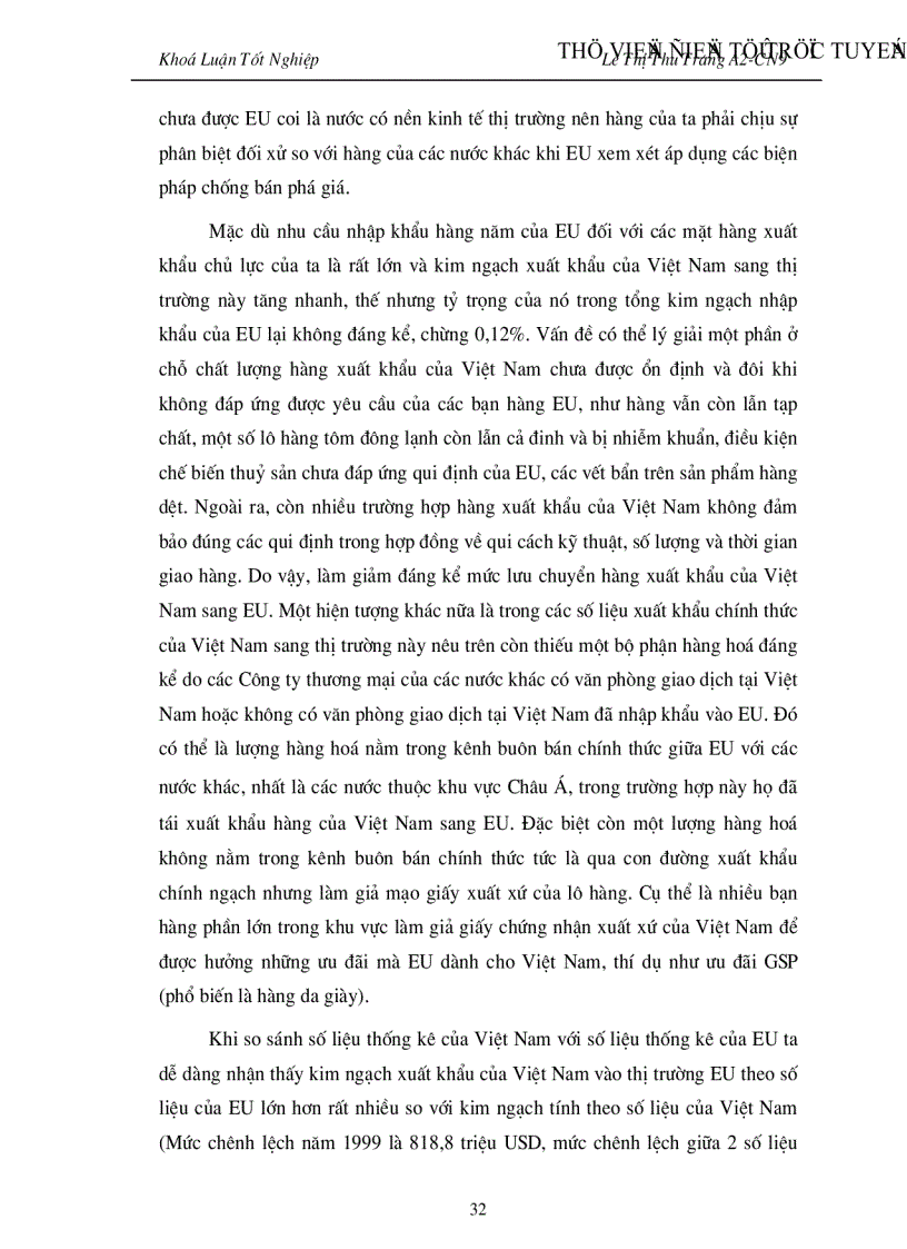 image for page Đẩy mạnh Hoạt đông xuất khẩu hàng hoá của Việt nam vào thị trường EU giai đoạn 2001 2010 Thực trạng và giải pháp