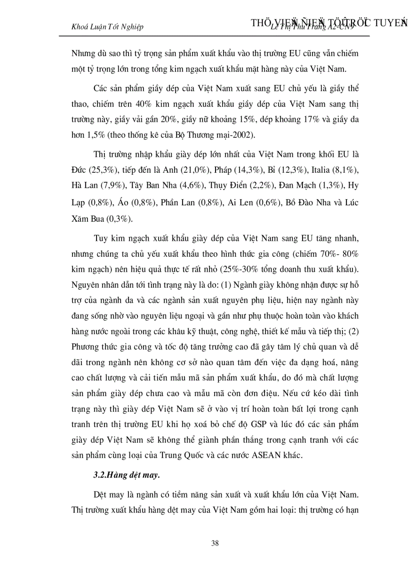 image for page Đẩy mạnh Hoạt đông xuất khẩu hàng hoá của Việt nam vào thị trường EU giai đoạn 2001 2010 Thực trạng và giải pháp