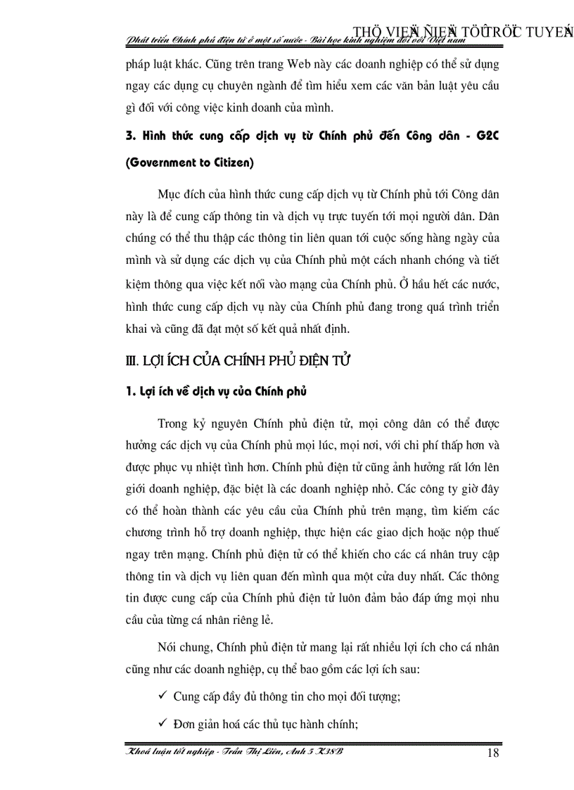 image for page Phát triển Chính phủ điện tử ở một số nước Bài học kinh nghiệm đối với việt nam