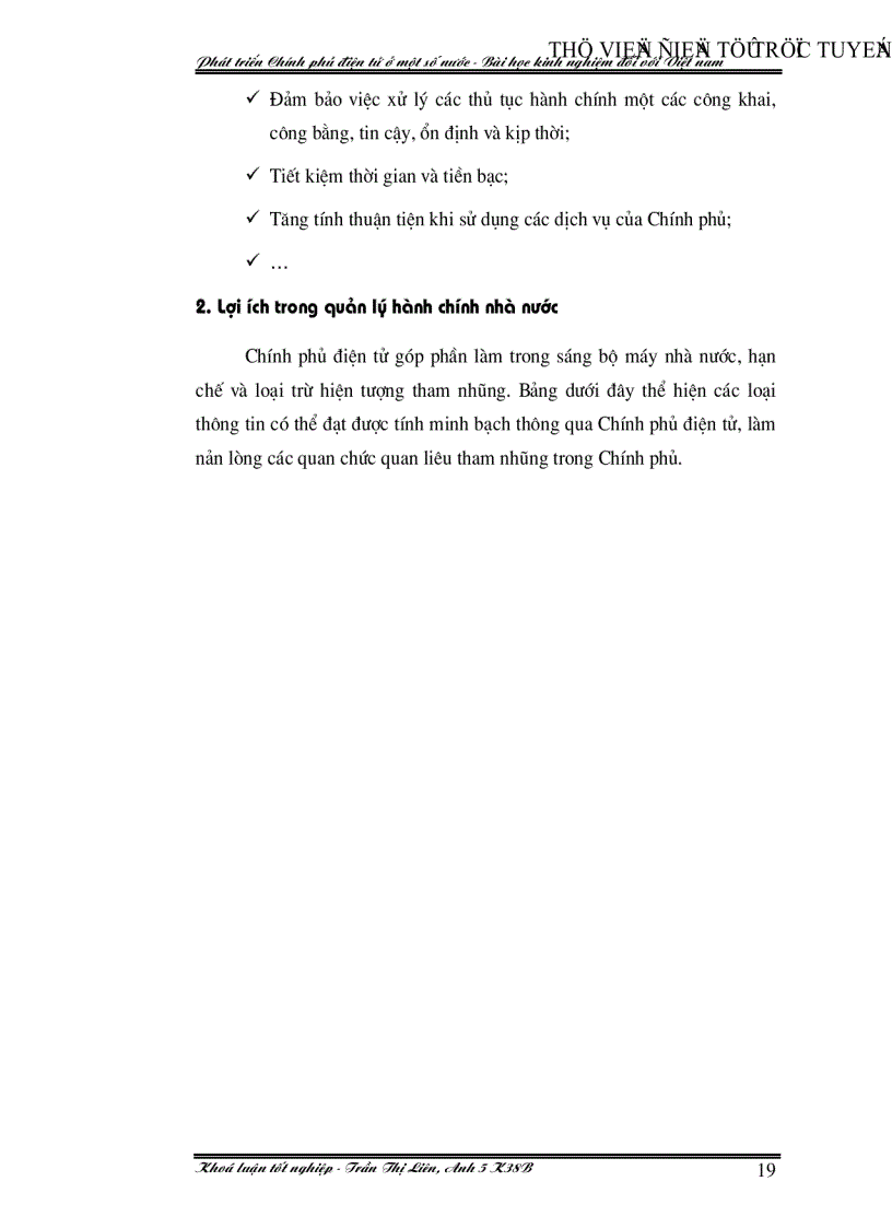 image for page Phát triển Chính phủ điện tử ở một số nước Bài học kinh nghiệm đối với việt nam