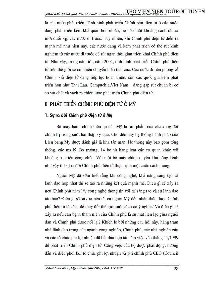 image for page Phát triển Chính phủ điện tử ở một số nước Bài học kinh nghiệm đối với việt nam