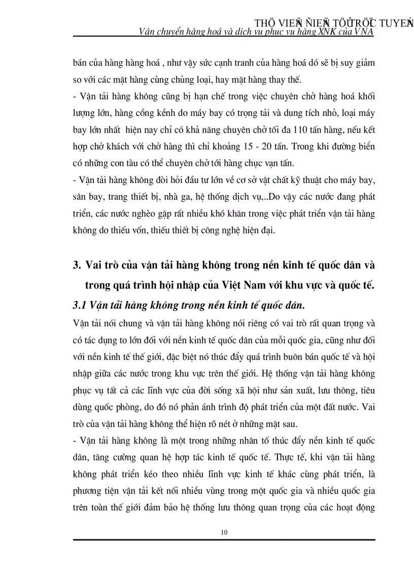 image for page Nghiên cứu phân tích đánh giá công tác vận chuyển và dịch vụ phục vụ hàng hoá xuất nhập khẩu tại các cảng hàng không quốc tế của Vietnam Airlines
