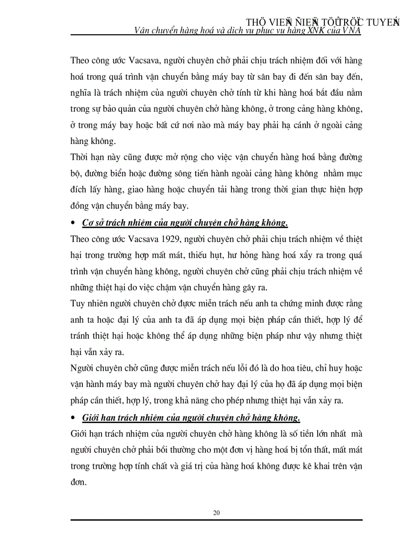 image for page Nghiên cứu phân tích đánh giá công tác vận chuyển và dịch vụ phục vụ hàng hoá xuất nhập khẩu tại các cảng hàng không quốc tế của Vietnam Airlines