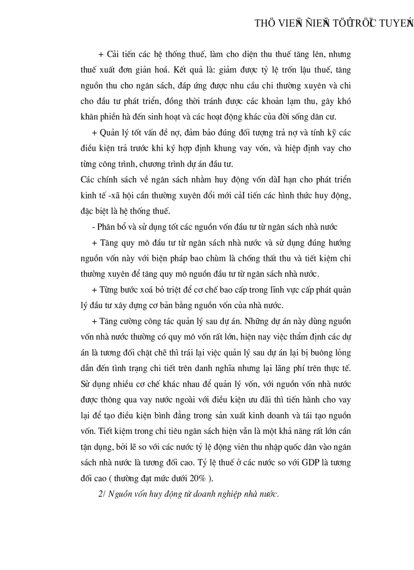 image for page Những biện pháp cơ bản để tăng cường huy động vốn đầu tư trong nước phục vụ cho phát triển kinh tế Việt nam trong giai đoạn hiện nay