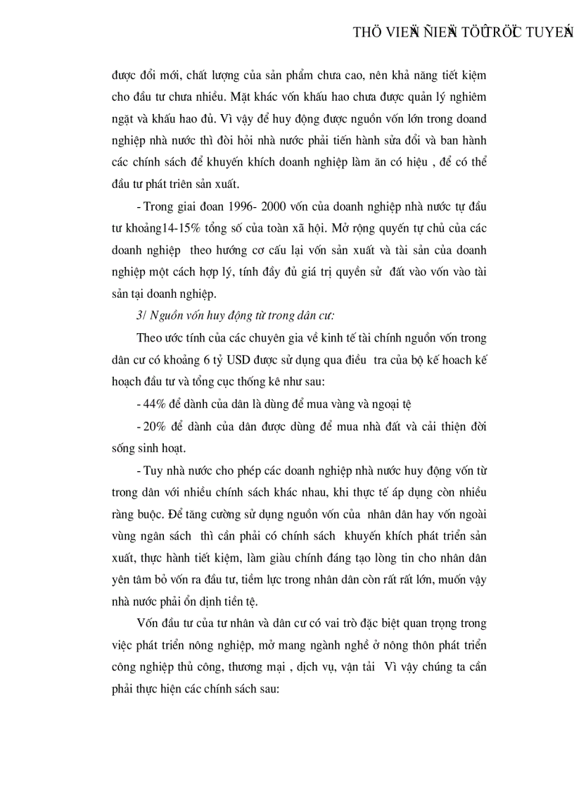 image for page Những biện pháp cơ bản để tăng cường huy động vốn đầu tư trong nước phục vụ cho phát triển kinh tế Việt nam trong giai đoạn hiện nay