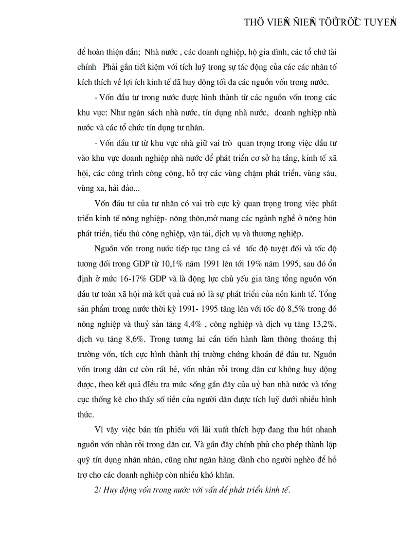 image for page Những biện pháp cơ bản để tăng cường huy động vốn đầu tư trong nước phục vụ cho phát triển kinh tế Việt nam trong giai đoạn hiện nay