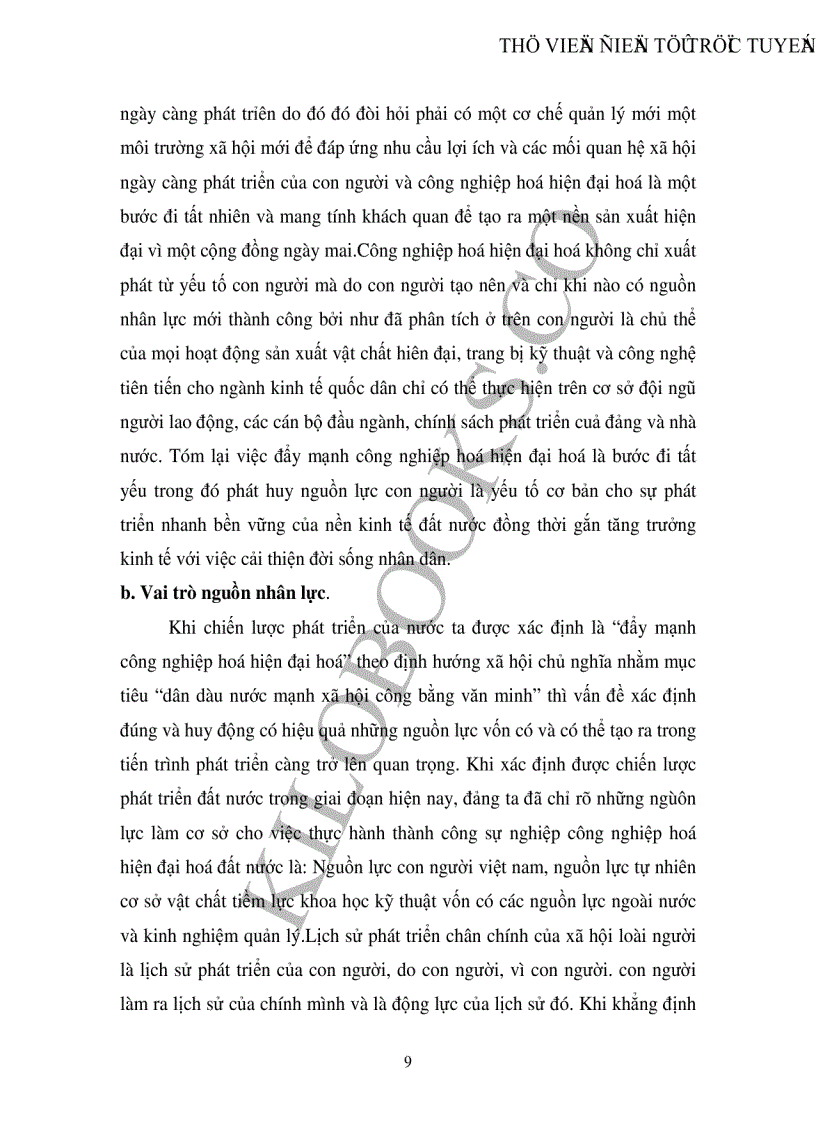 image for page Chiến lược phát triển giáo dục đào tạo nguồn nhân lực trong sự nghiệp công nghiệp hoá hiện đại hoá của nước ta hiện nay