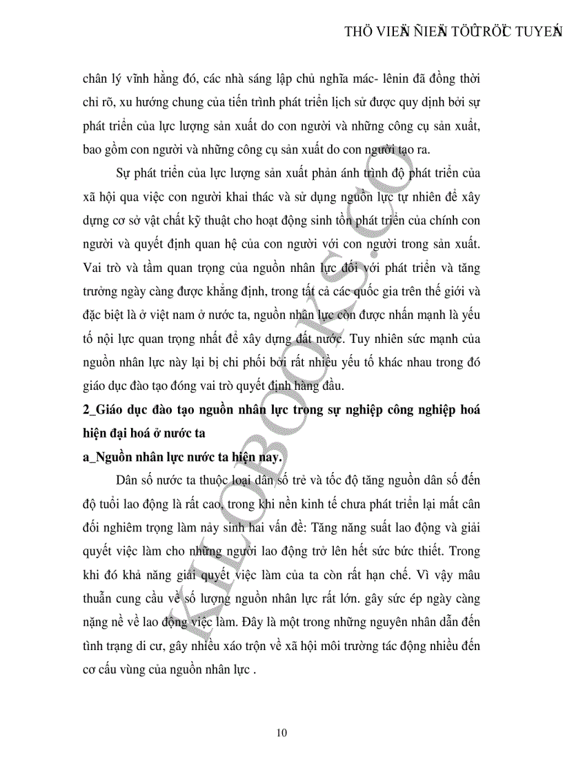 image for page Chiến lược phát triển giáo dục đào tạo nguồn nhân lực trong sự nghiệp công nghiệp hoá hiện đại hoá của nước ta hiện nay