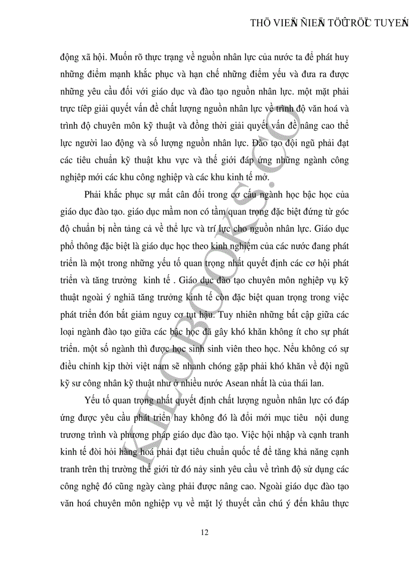 image for page Chiến lược phát triển giáo dục đào tạo nguồn nhân lực trong sự nghiệp công nghiệp hoá hiện đại hoá của nước ta hiện nay