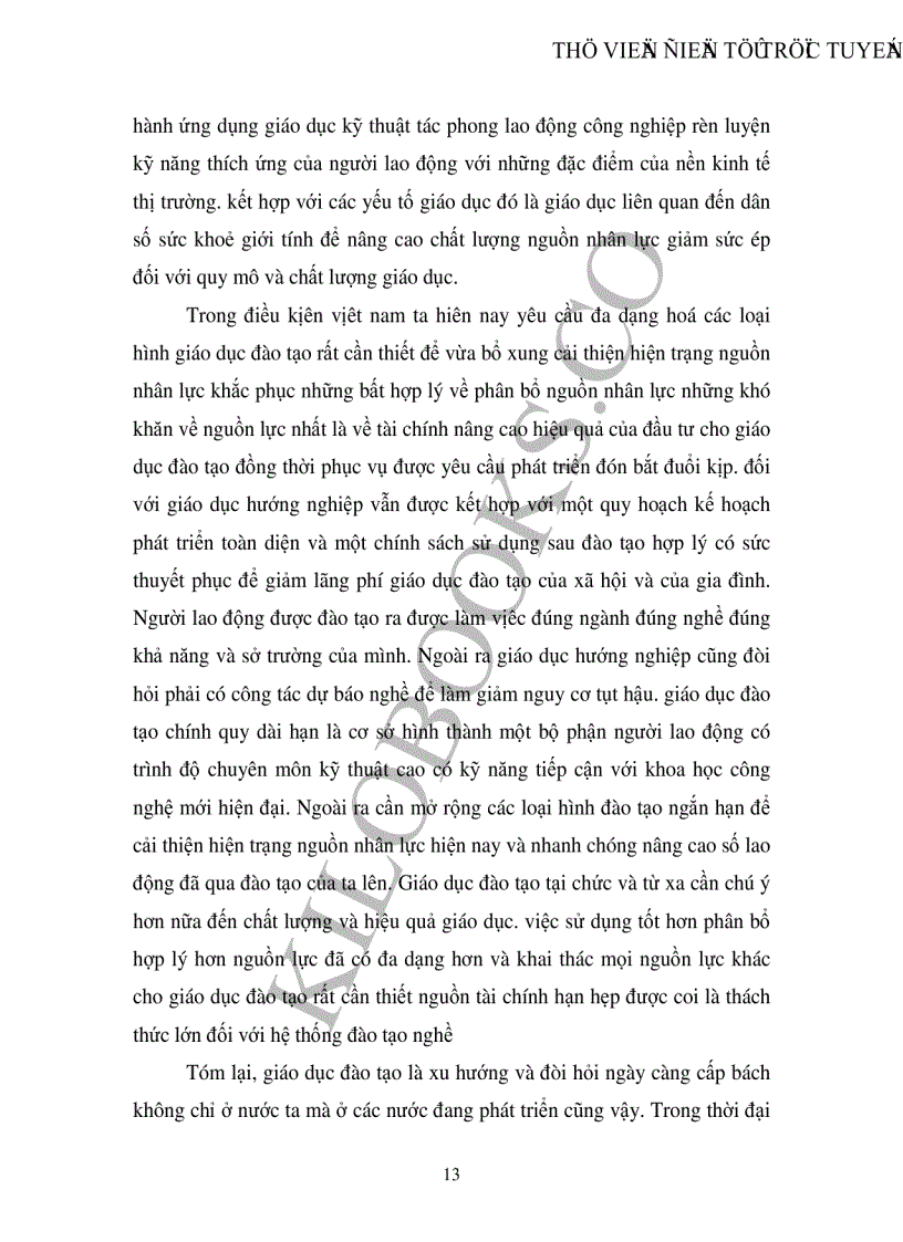 image for page Chiến lược phát triển giáo dục đào tạo nguồn nhân lực trong sự nghiệp công nghiệp hoá hiện đại hoá của nước ta hiện nay