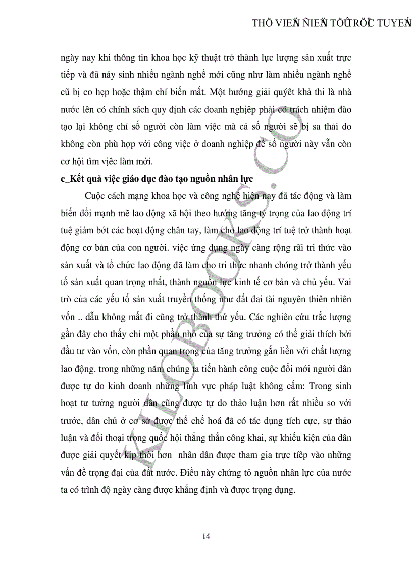 image for page Chiến lược phát triển giáo dục đào tạo nguồn nhân lực trong sự nghiệp công nghiệp hoá hiện đại hoá của nước ta hiện nay