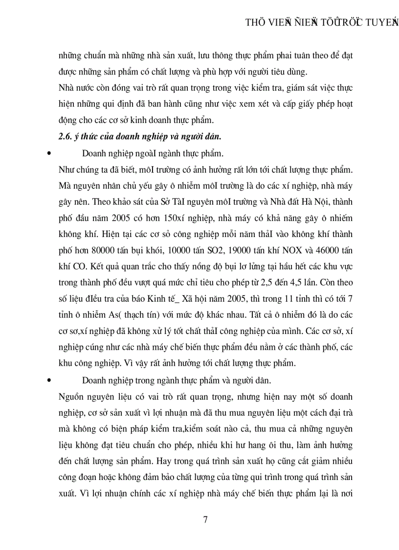 image for page Thực trạng và giải pháp nâng cao chất lượng thực phẩm ở Việt Nam