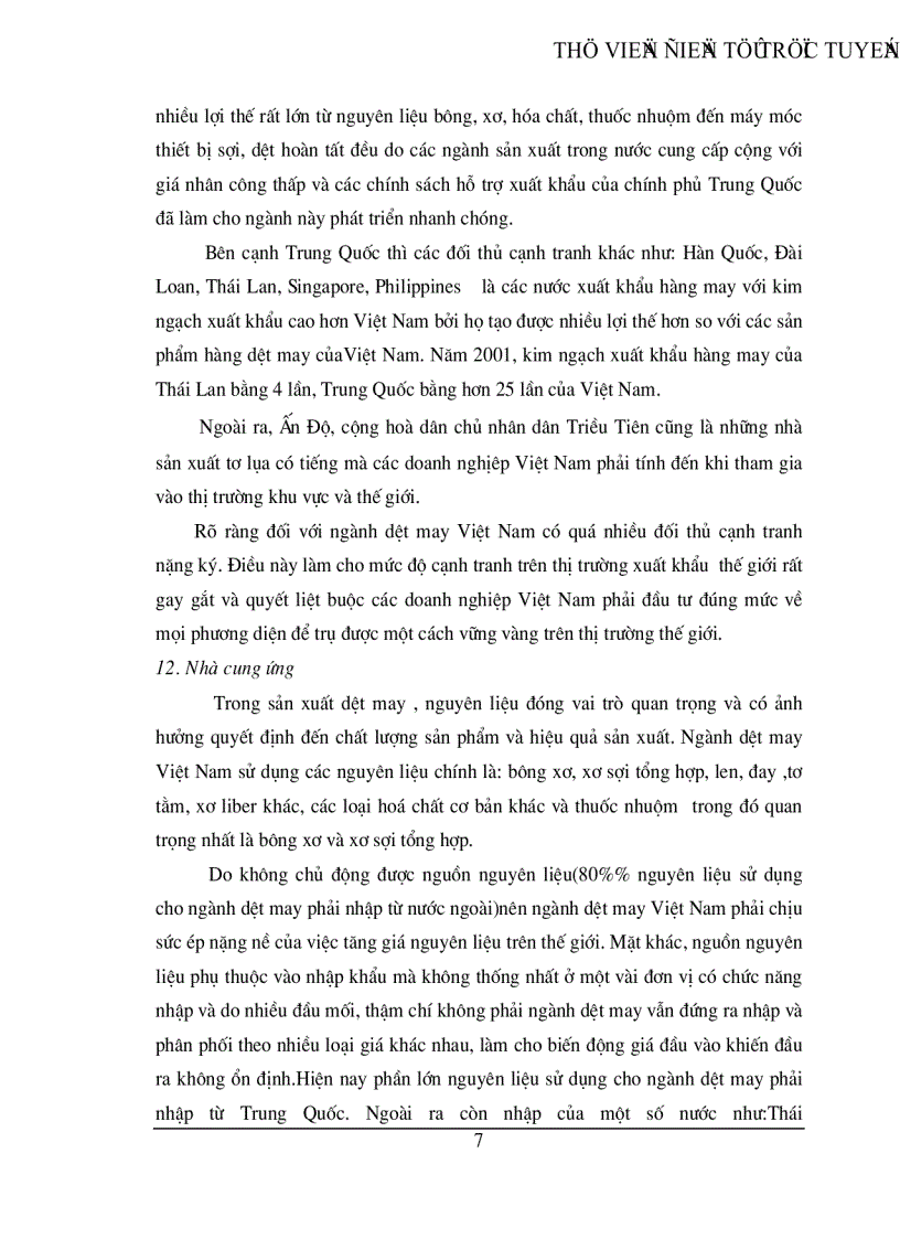 image for page Giải pháp nhằm nâng cao khả năng cạnh tranh của hàng dệt may Việt Nam trên thị trường quốc tế