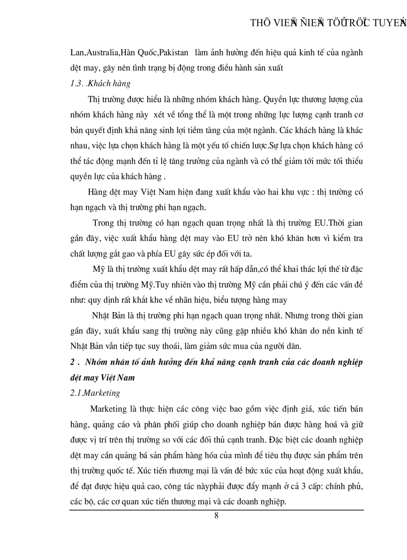 image for page Giải pháp nhằm nâng cao khả năng cạnh tranh của hàng dệt may Việt Nam trên thị trường quốc tế