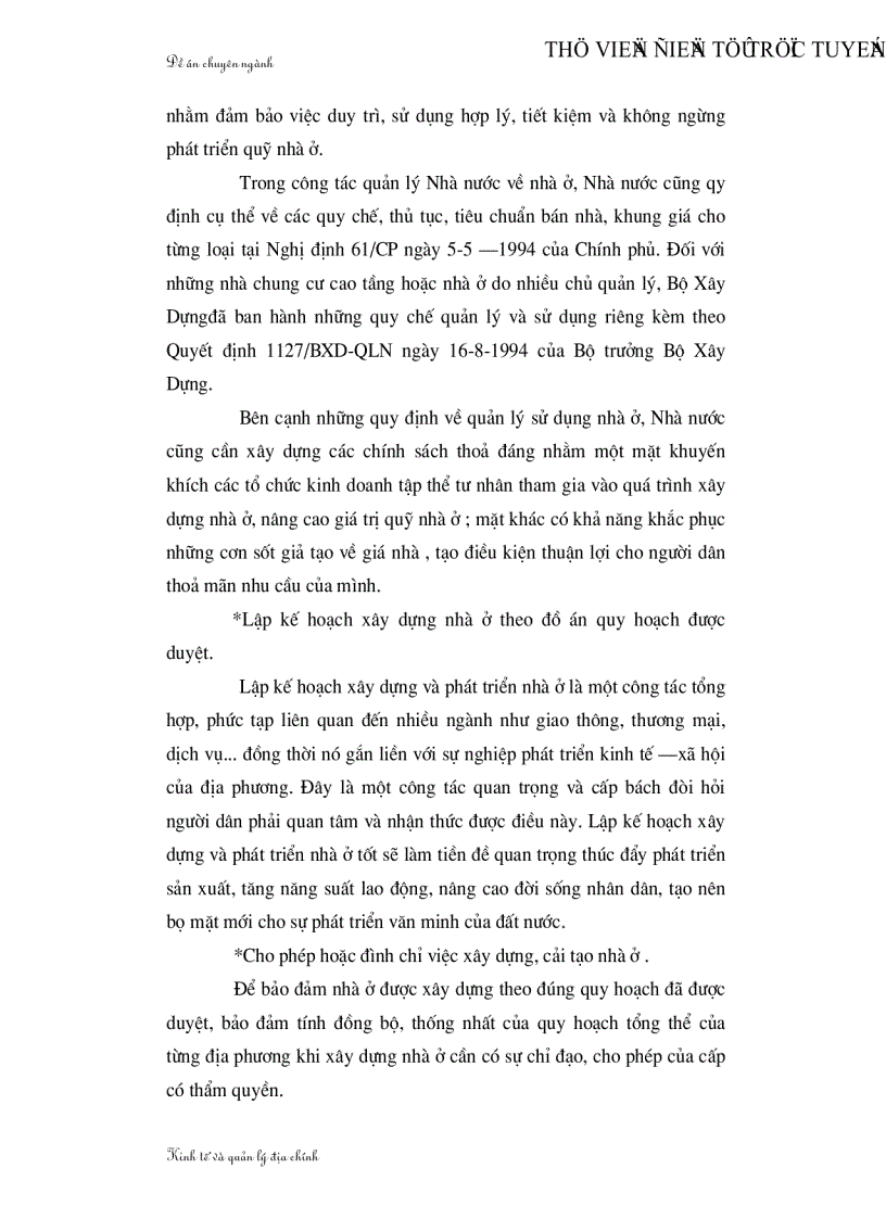 image for page Thực trạng và giải pháp phát triển nhà ở đô thị nước ta