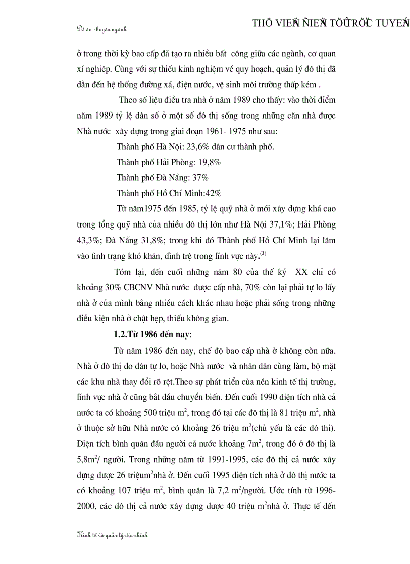 image for page Thực trạng và giải pháp phát triển nhà ở đô thị nước ta