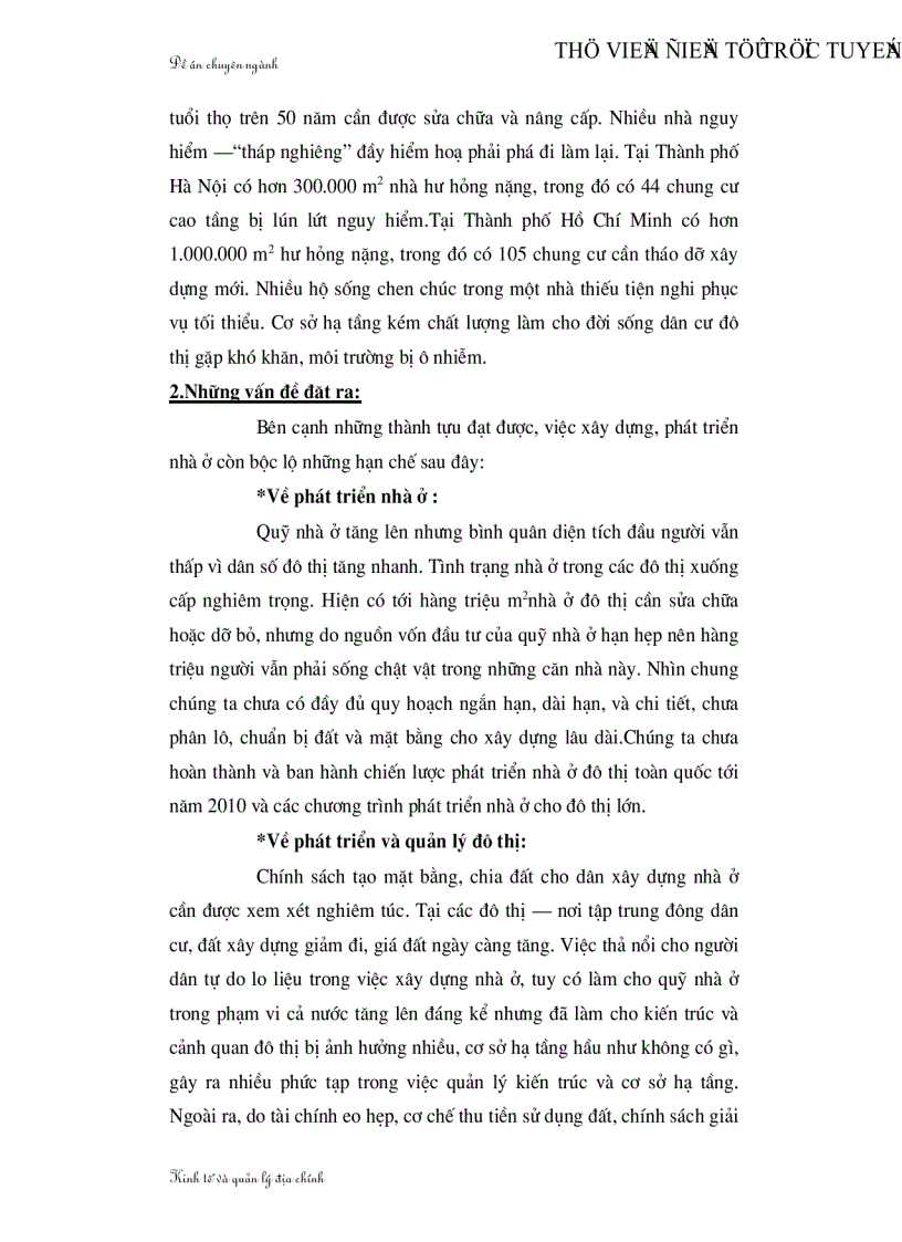 image for page Thực trạng và giải pháp phát triển nhà ở đô thị nước ta
