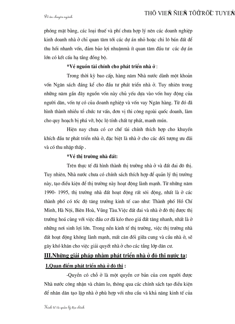 image for page Thực trạng và giải pháp phát triển nhà ở đô thị nước ta