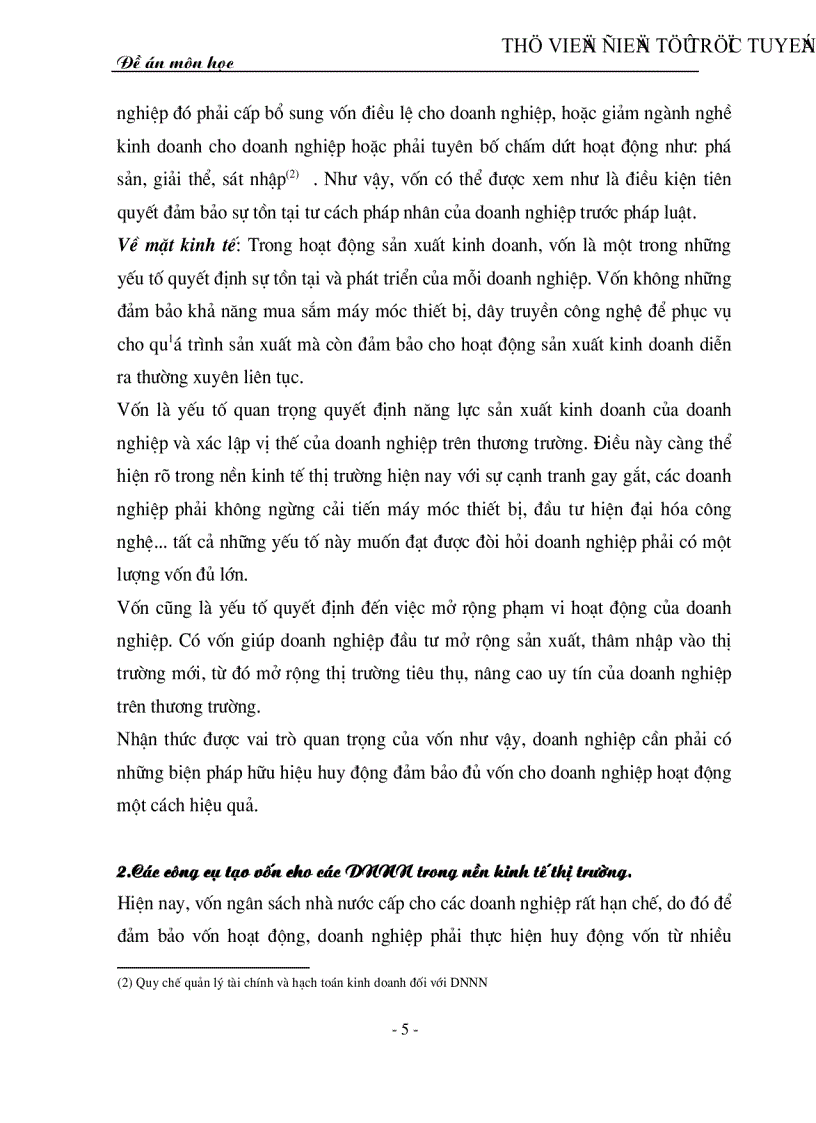 image for page Một số giải pháp tạo vốn và nâng cao hiệu quả sử dụng vốn cho các DNNN ở Việt Nam hiện nay