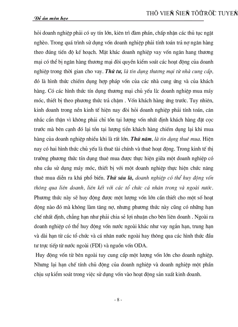 image for page Một số giải pháp tạo vốn và nâng cao hiệu quả sử dụng vốn cho các DNNN ở Việt Nam hiện nay