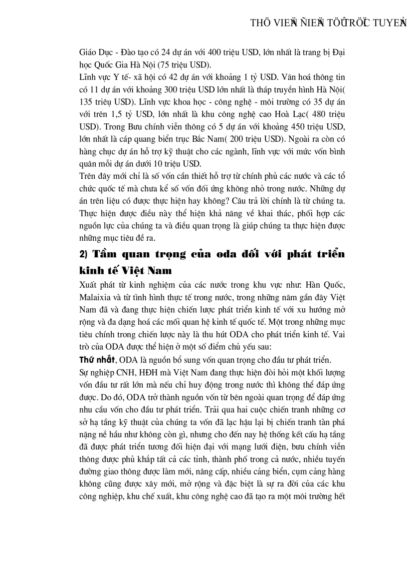 image for page ODA nguồn vốn cho đầu tư phát triển ở Việt Nam thực trạng và giải pháp