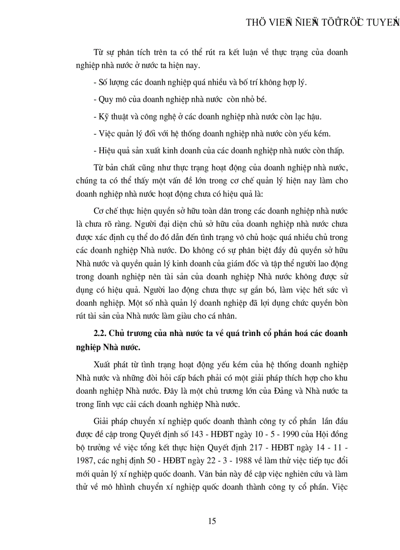 image for page Thực trạng và giải pháp thúc đẩy quá trình cổ phần hoá ở Việt Nam