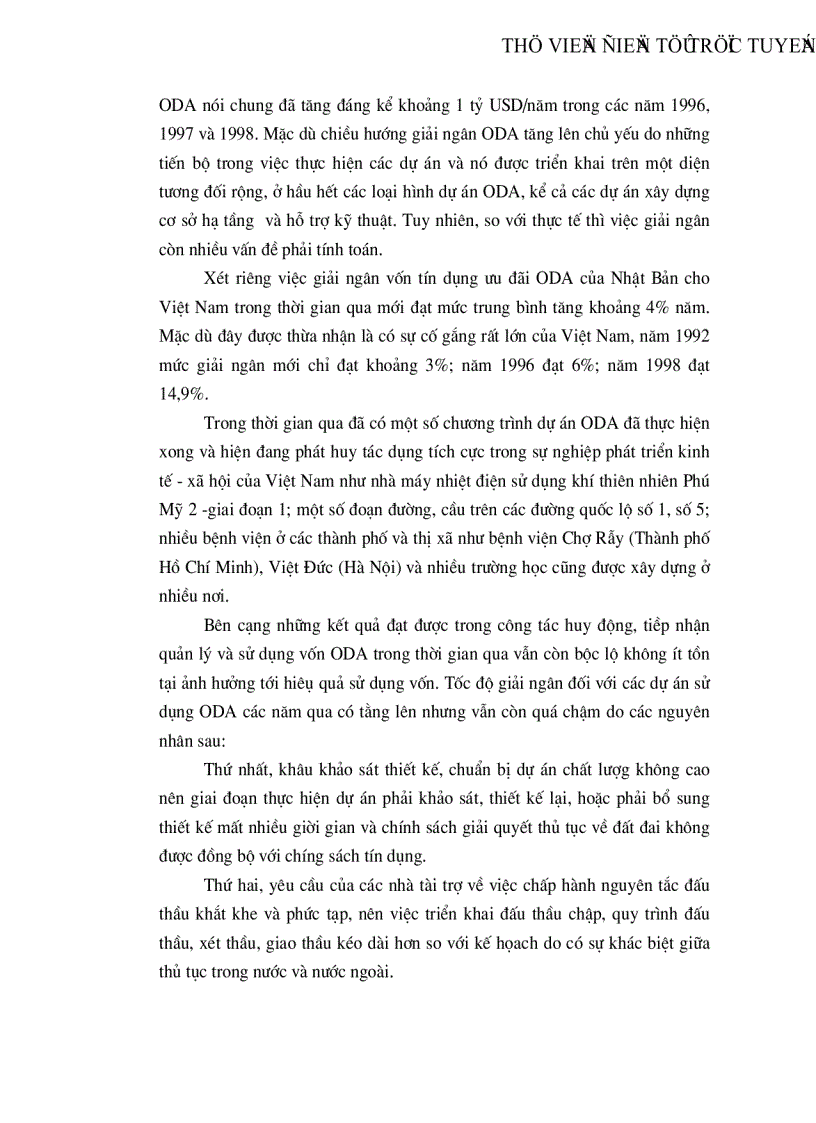 image for page Tình hình viện trợ ODA của Nhật Bản cho Việt Nam từ năm 1992 đến nay và một số kiến nghị