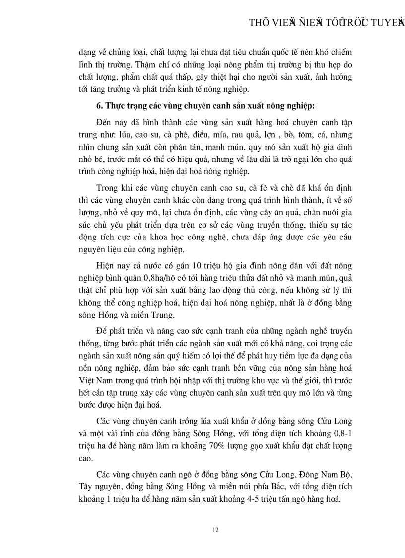 image for page Công nghiệp hoá hiện đại hoá nông nghiệp nông thôn ở nước ta thực trạng và giải pháp