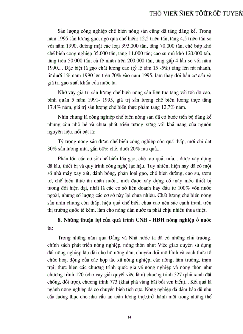 image for page Công nghiệp hoá hiện đại hoá nông nghiệp nông thôn ở nước ta thực trạng và giải pháp