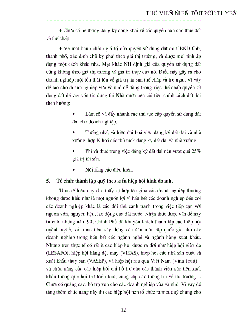 image for page Một số giải pháp huy động vốn nhằm thúc đẩy sự phát triển của các doanh nghiệp vừa và nhỏ ở Việt Nam trong giai đoạn tới 2001 2005