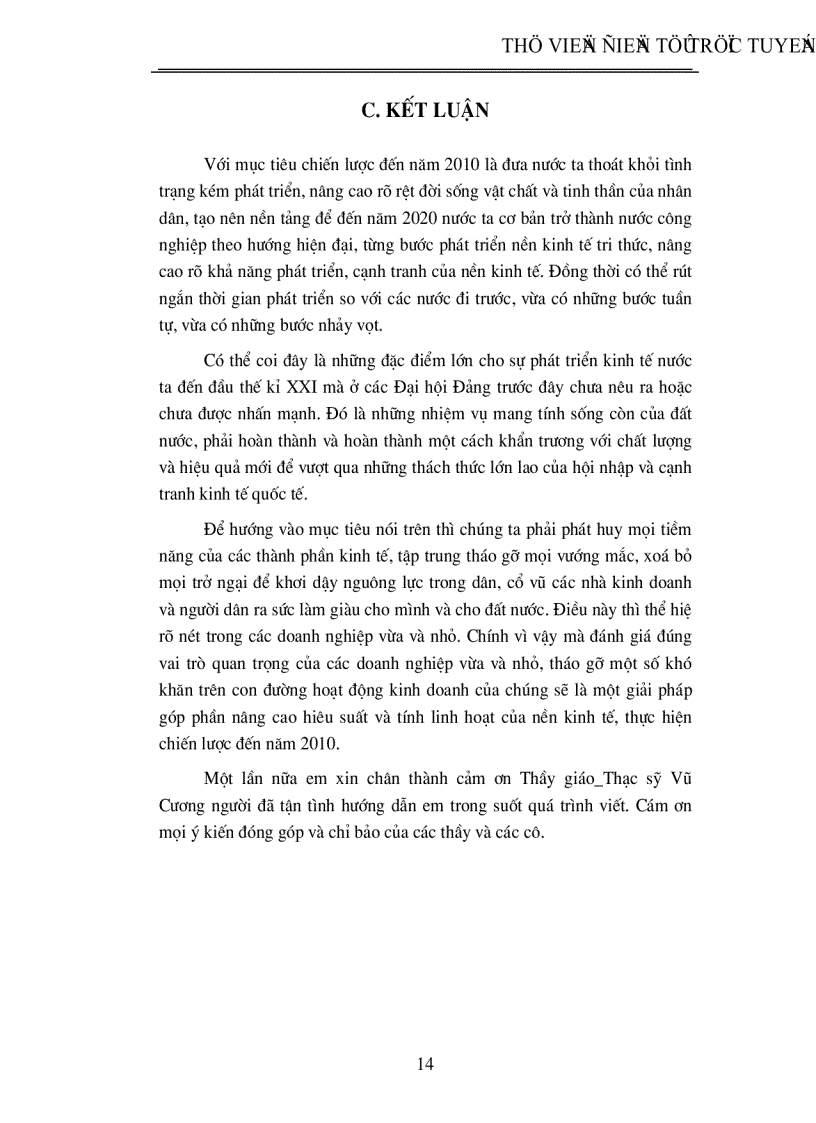 image for page Một số giải pháp huy động vốn nhằm thúc đẩy sự phát triển của các doanh nghiệp vừa và nhỏ ở Việt Nam trong giai đoạn tới 2001 2005
