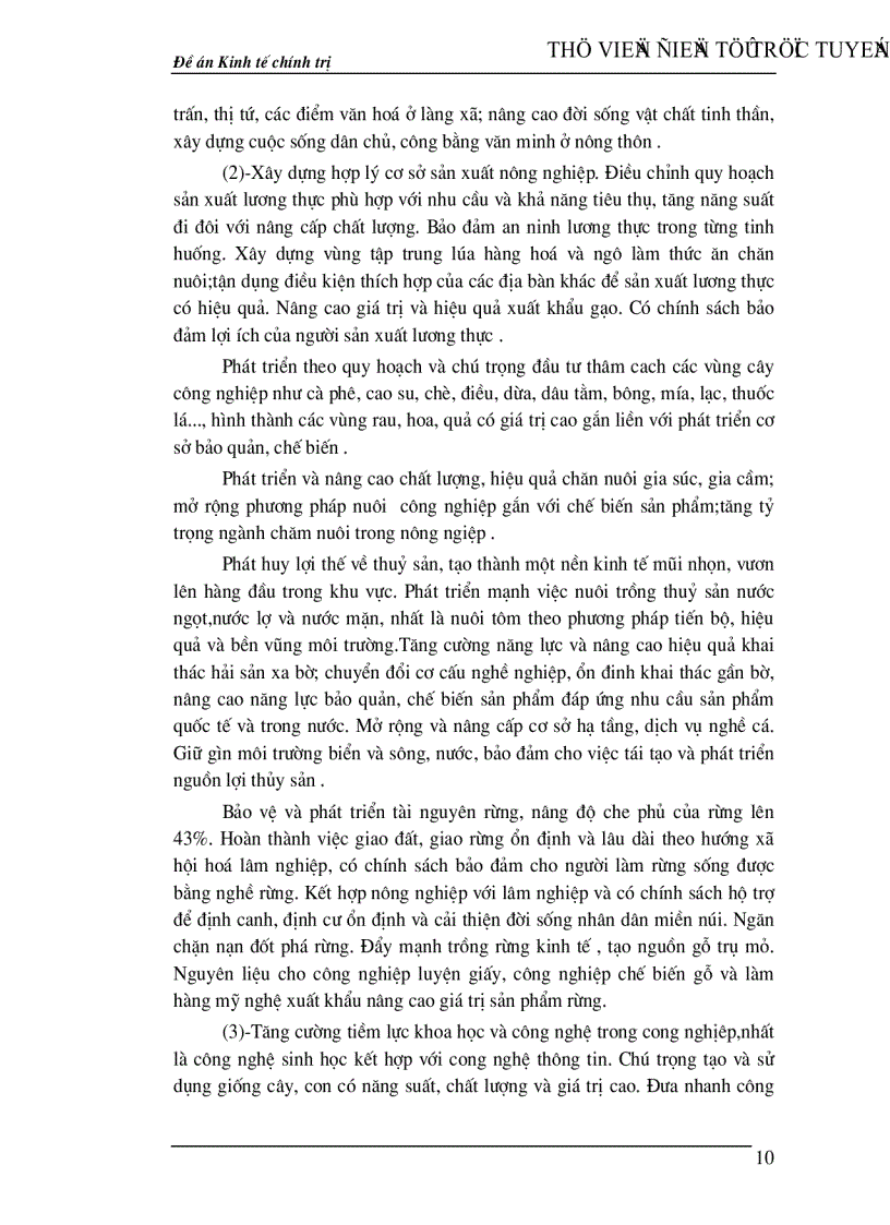 image for page Công nghiệp hoá hiện đại hoá nông nghiệp nông thôn ở Việt Nam