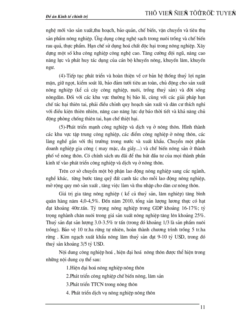 image for page Công nghiệp hoá hiện đại hoá nông nghiệp nông thôn ở Việt Nam