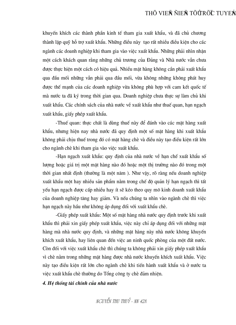 image for page Xuất khẩu chè hướng phát triển quan trọng của ngành chè Việt Nam