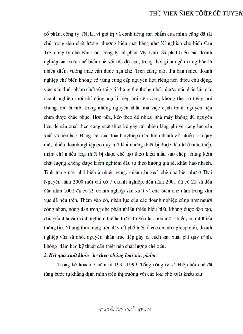 image for page Xuất khẩu chè hướng phát triển quan trọng của ngành chè Việt Nam