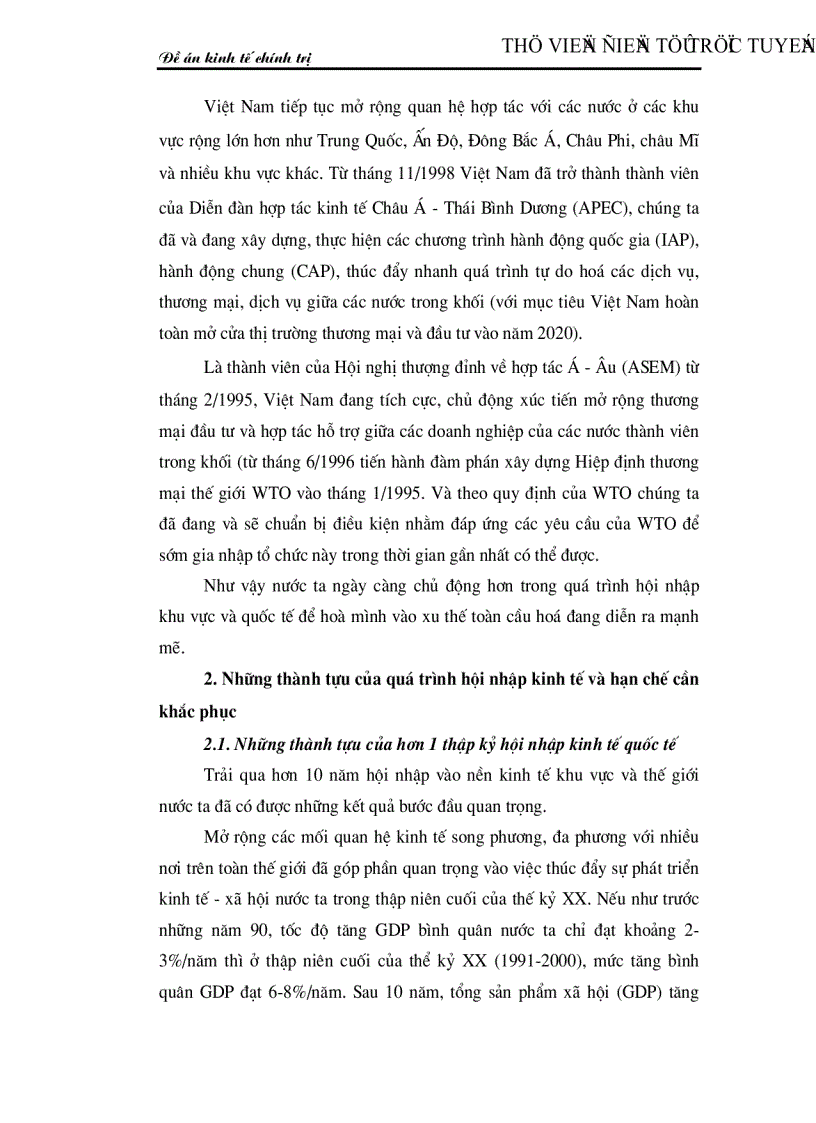 image for page Chủ động hội nhập kinh tế quốc tế một nhiệm vụ trọng tâm của nước ta hiện nay